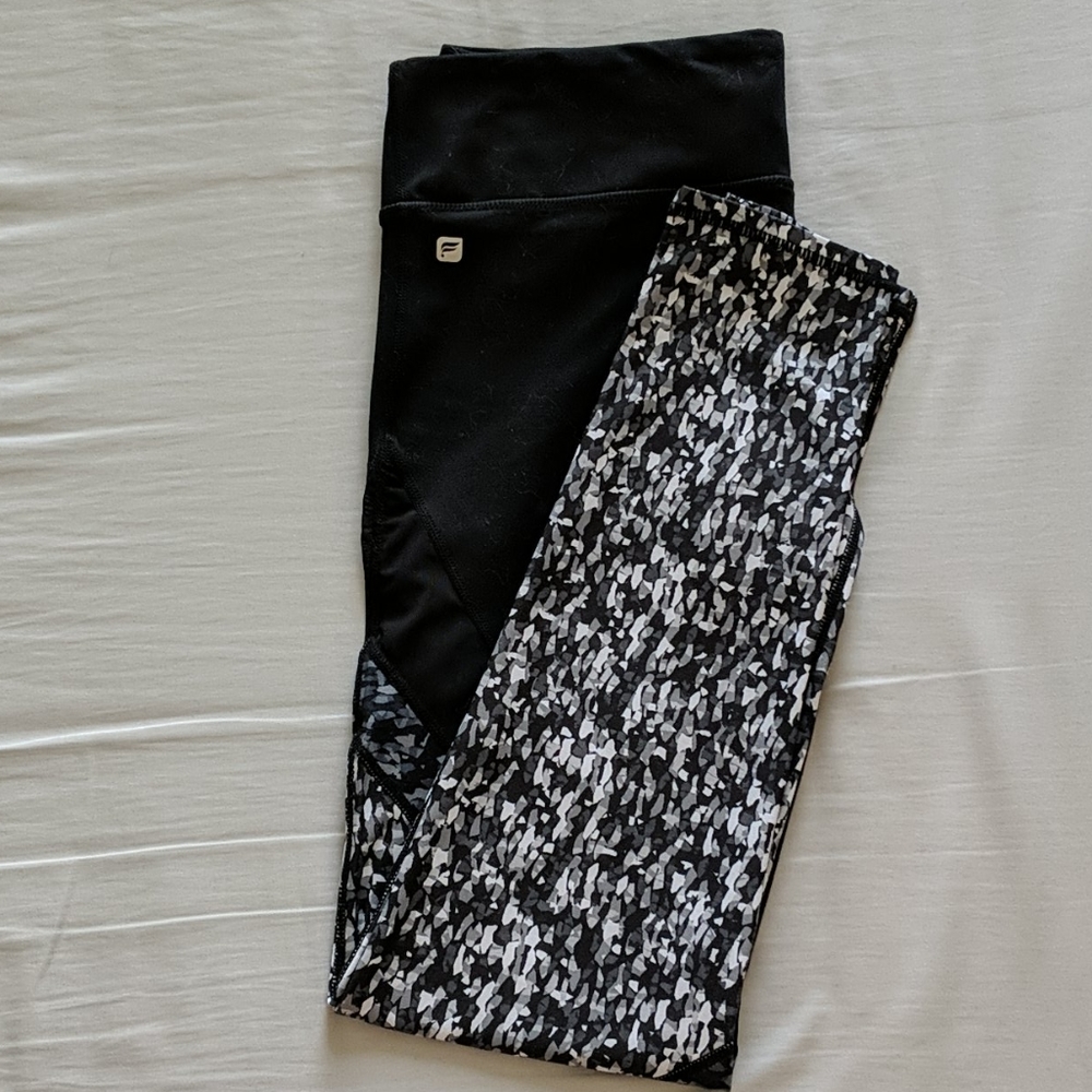 Fabletics Mesh Cut Out Confetti Leggings